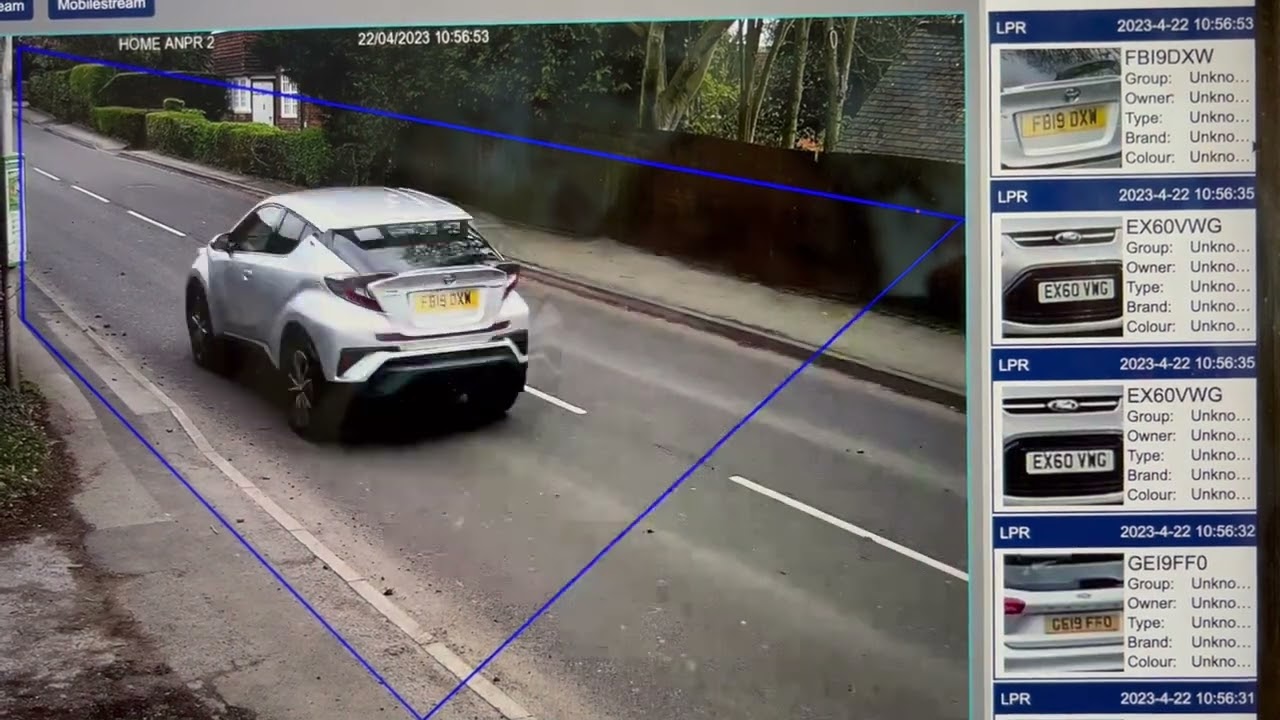 ANPR CAMERAS WORKING LIVE