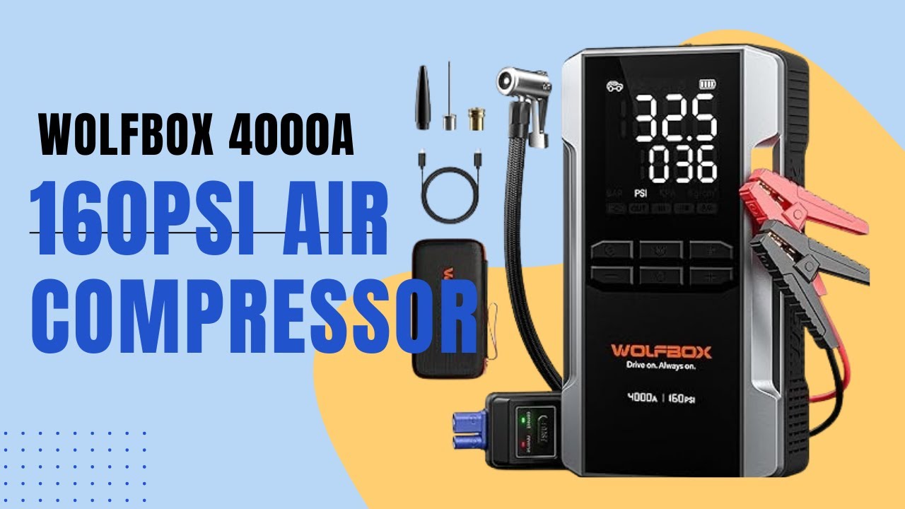 WOLFBOX 4000A Review | Jump Starter + Air Compressor