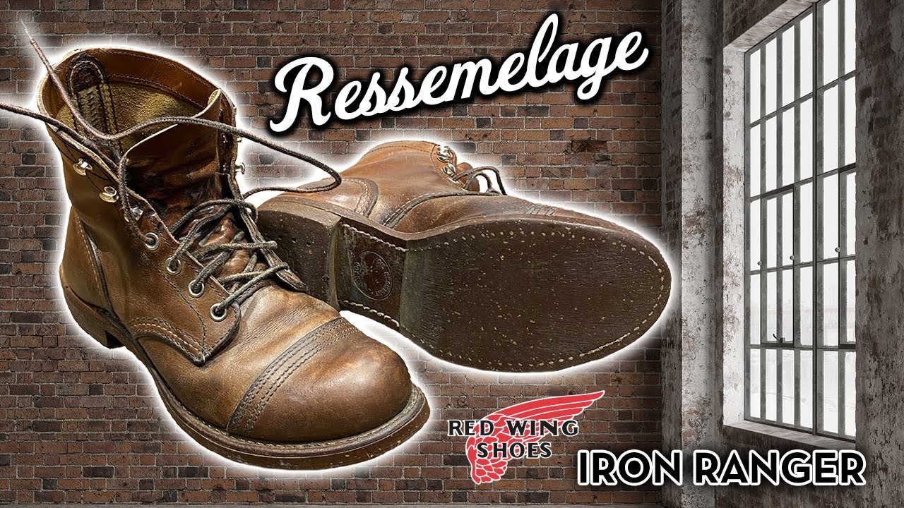 Remplacement de la semelle sur RED WING Iron Ranger | Resoling RED WING Iron Ranger