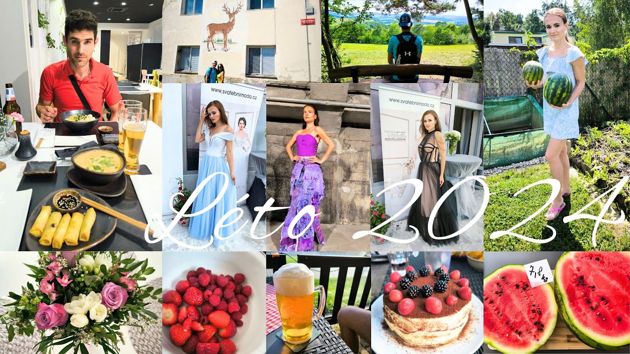 NAŠE LÉTO 2024🌞Jaké bylo? Práce💻přehlídky👠naše zahrádka🍓🫐🌹pěstování melounů🍉festivaly🎤jídlo🍜výlety🎒