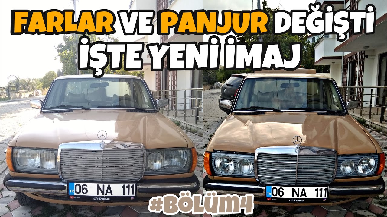 Mercedes'in Farlarını Ve Panjurunu Değiştirdik | W123  #Tamirat #Bölüm4 | Oto Bilgi