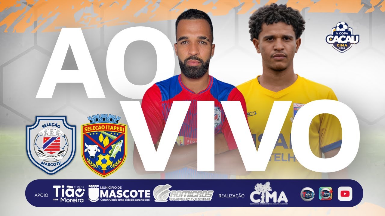 AO VIVO | Mascote x Itapebi &ndash; V Copa Cacau CIMA | 2026 | TVC