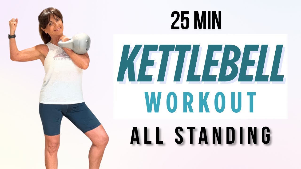 🔥25-Min KETTLEBELL WORKOUT | For Women Over 50| All Standing | Low Impact