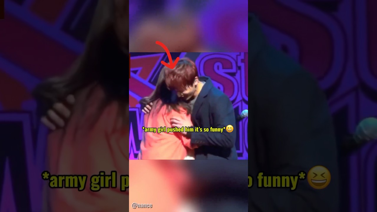 Jungkook 🐰 trying to flirt with army girl 😍🤣 but he can&rsquo;t😫 #bts #jungkook #shorts