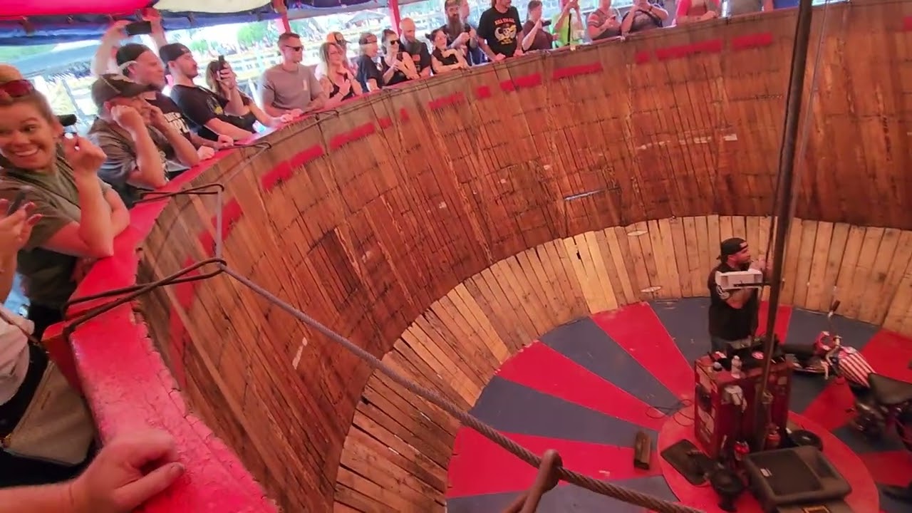 Biketoberfest 2022 Iron Horse Saloon wall of death attraction