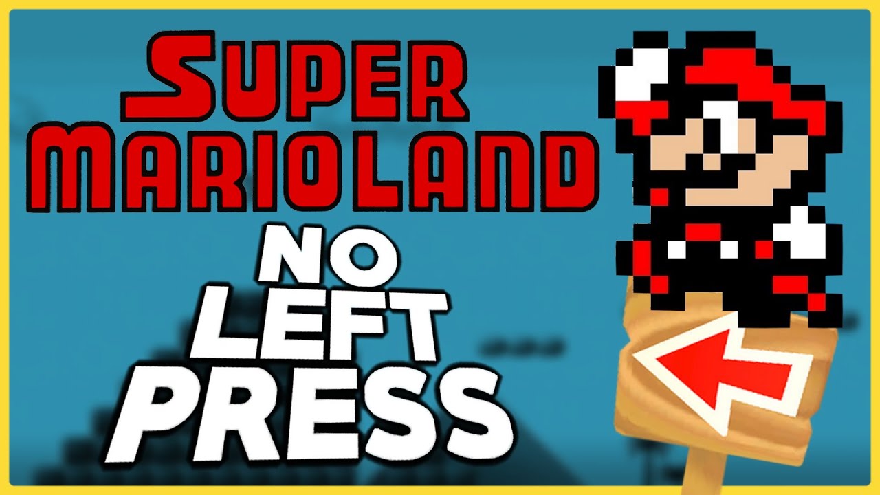 Is it possible to beat Super Mario Land WITHOUT PRESSING LEFT?