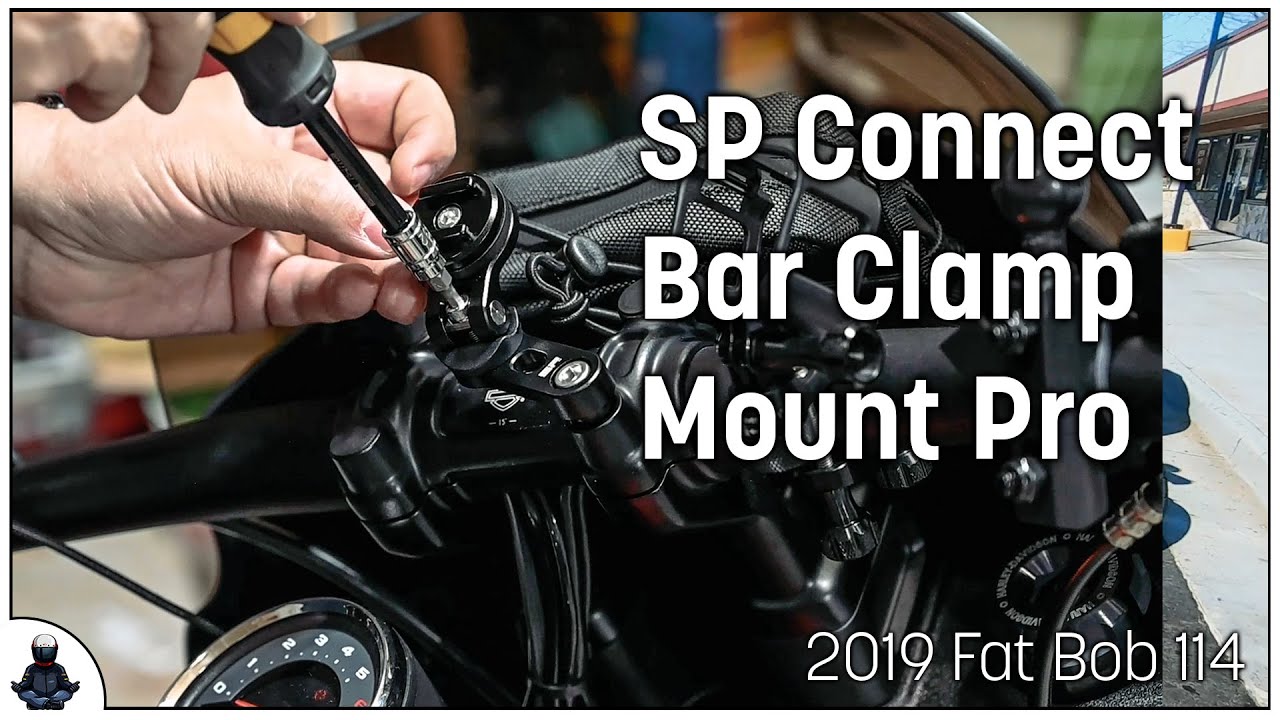 How to install the SP Connect Bar Clamp Mount Pro on a Harley-Davidson 2019 Fat Bob (FXFBS)