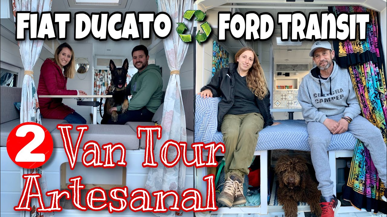 2 FURGONETAS CAMPER ARTESANAS FIAT DUCATO vs FORD TRANSIT VAN TOUR en ESPAÑOL