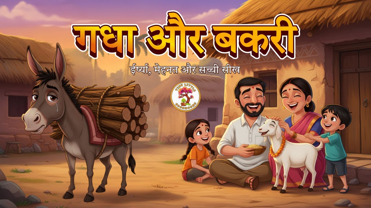 गधा और बकरी – ईर्ष्या, मेहनत और सच्ची सीख की कहानी! Moral Story for Kids | 