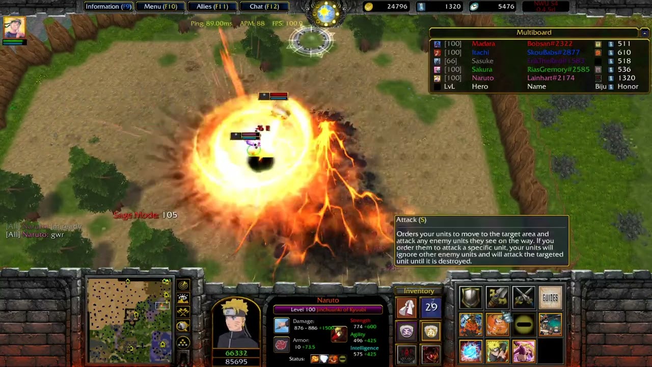 Naruto World Ultimate S4 0.4.5d - having fun on Naruto