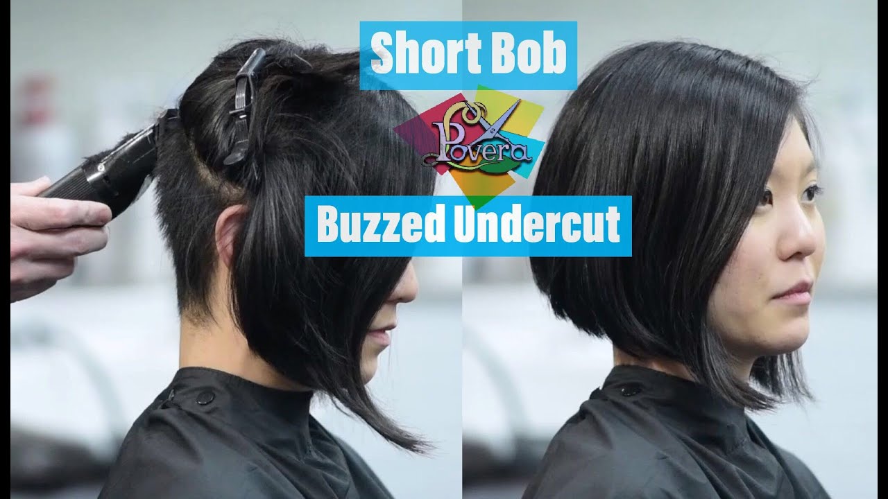 Salon Povera features Short Bob with Buzzed Undercut (Clippers)