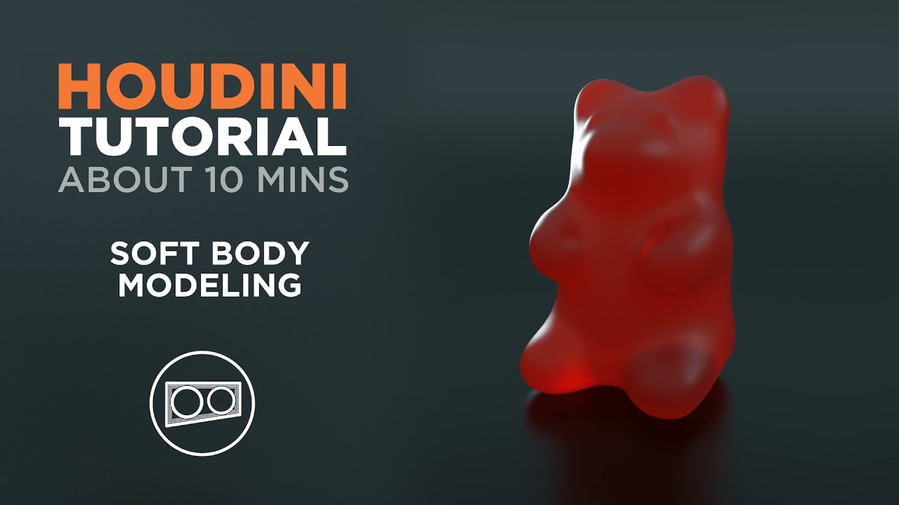 Houdini Tutorial - About 10 Minutes - How to quickly model soft body objects like gummy bears