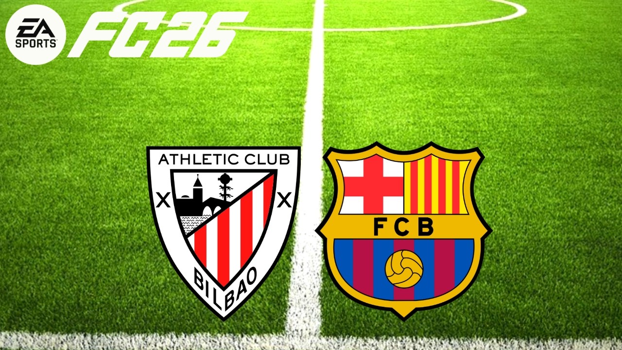 🔴 BARCELONA X ATLETICO BILBAO LA LIGA 2026 SIMULAÇÃO FUTEBOL EA FC 26