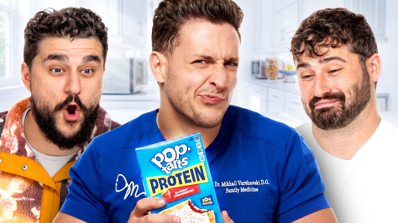 Trying VIRAL Protein Snacks ft. Basement Yard
