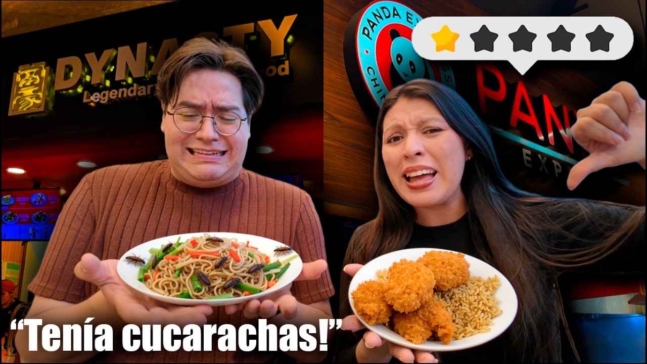 Probé la comida china PEOR CALIFICADA… y esto apareció en mi plato! 🤢