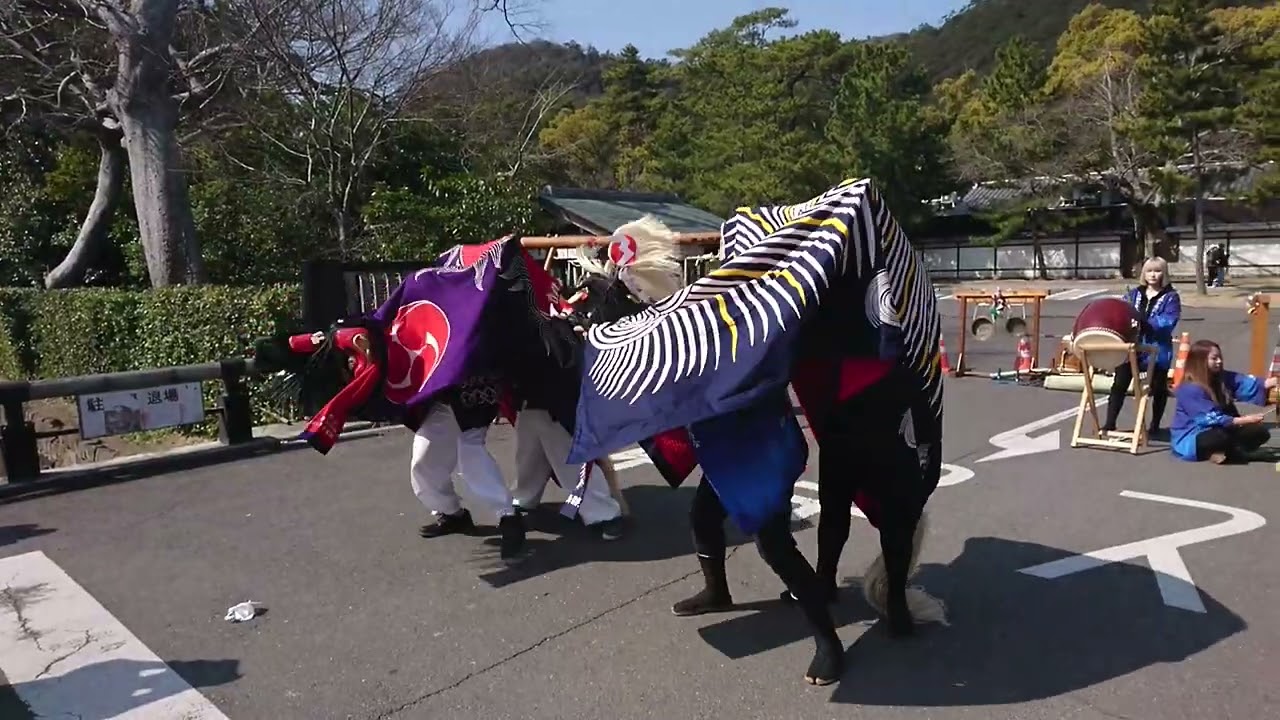 西上円座獅子組＆讃岐獅子舞保存会　かがわマラソン2026　かがわ盛り上げ隊 栗林公園2026-03-15