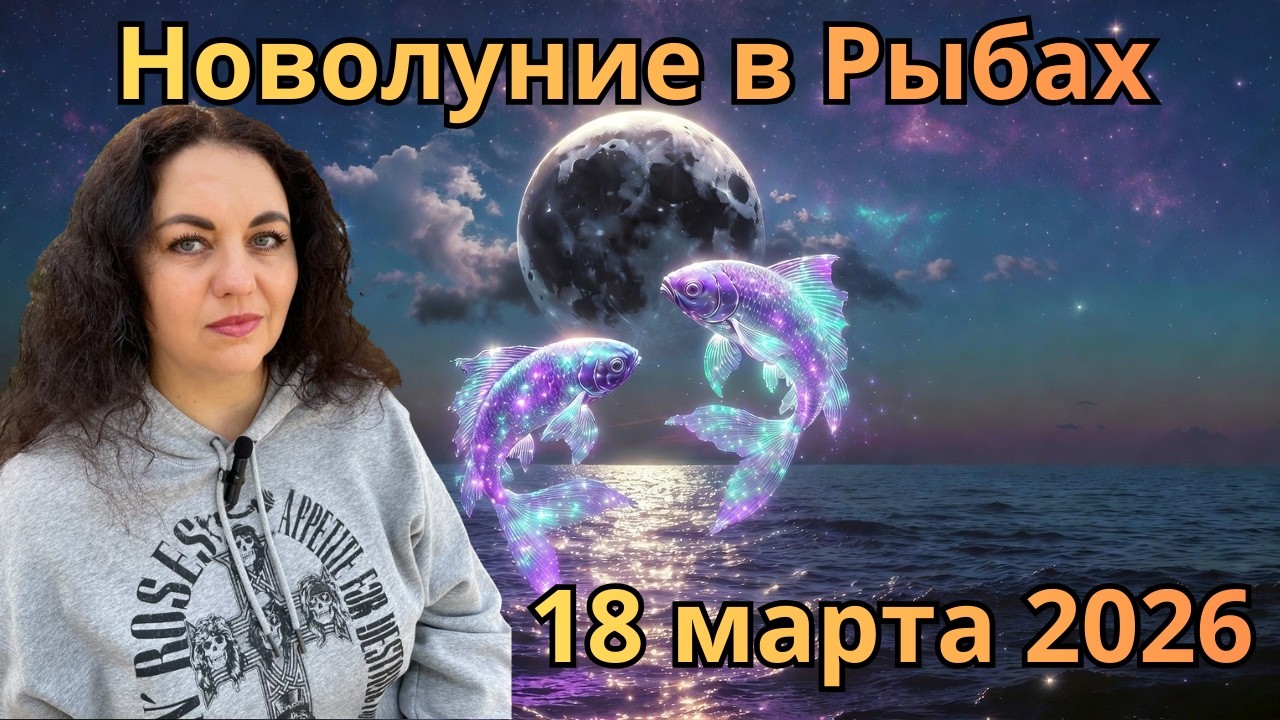 18 марта: Новолуние в Рыбах — время закрыть старый цикл