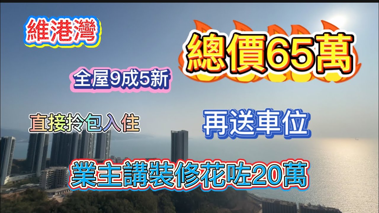 维港又来一套笋盘|全屋裝修花咗20萬？|再送埋車位|買過來直接可以住#維港灣#十里銀灘#home #房產#大灣區樓盤 