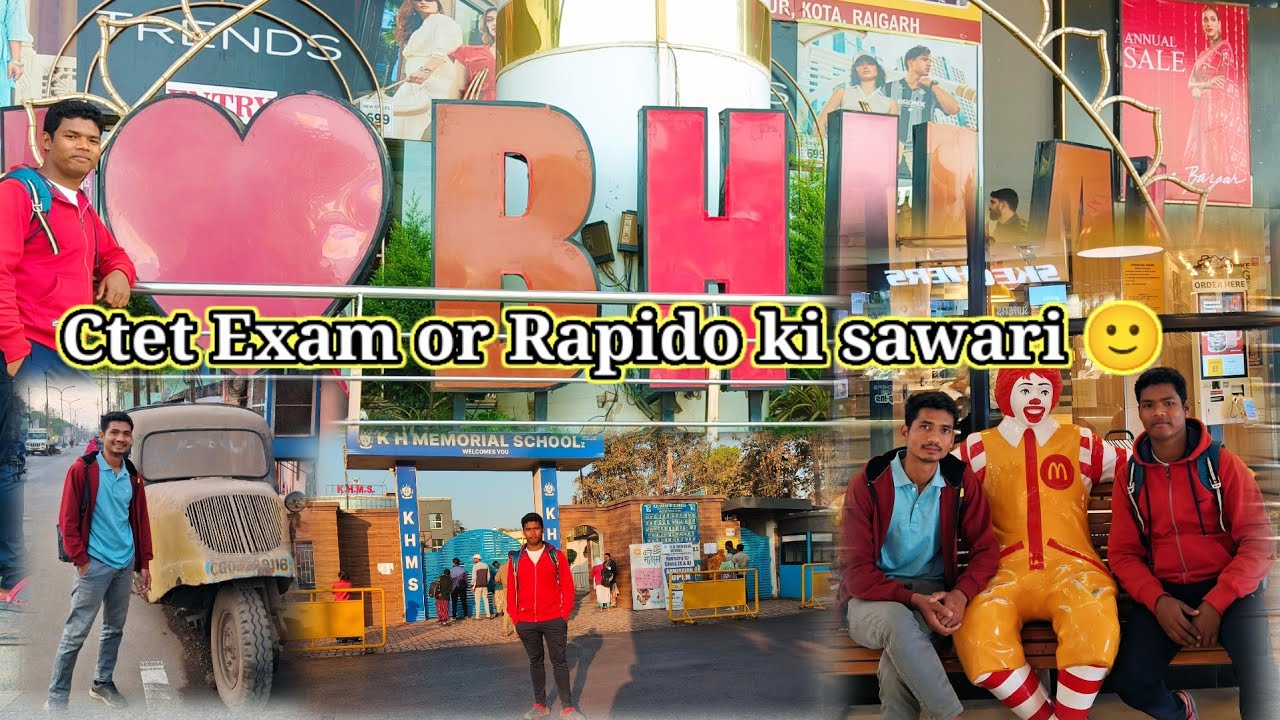 Ctet exam or rapido ki sawari #kumeti #durg #bhilai #ctetexam 