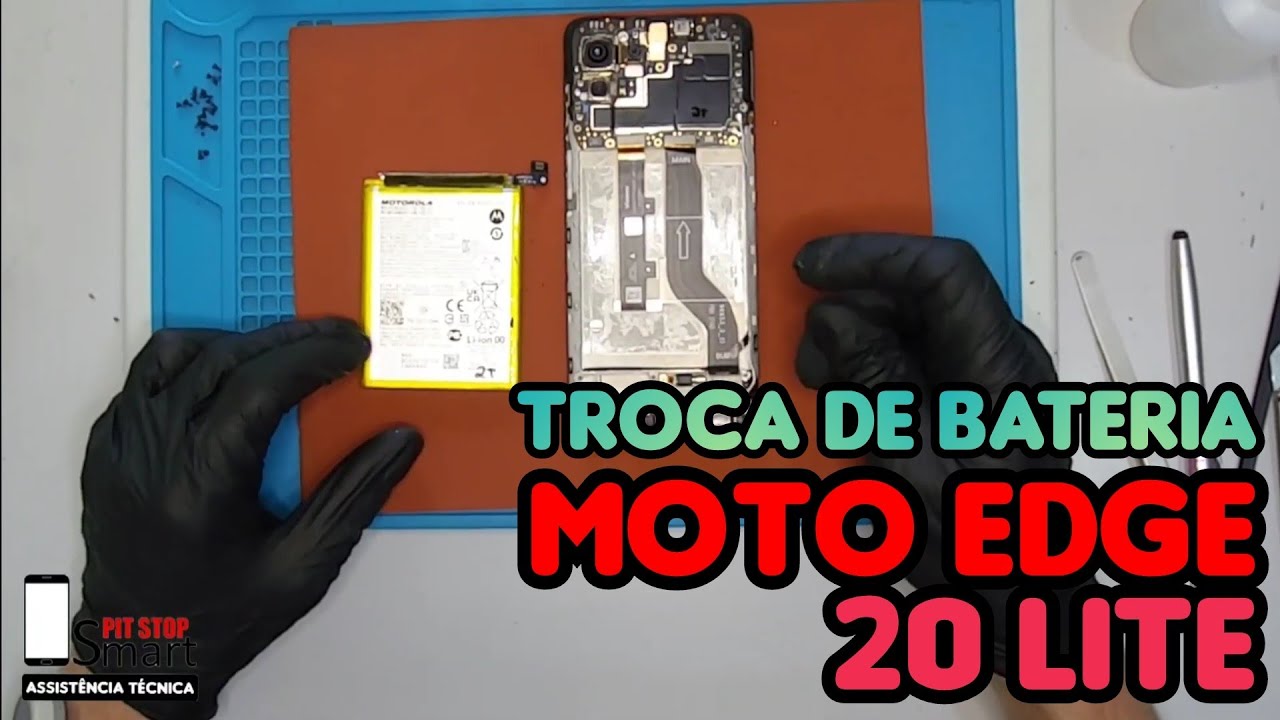Troca de Bateria Moto Edge 20 Lite XT2139 | Bateria NT50 | Descarregando rápido