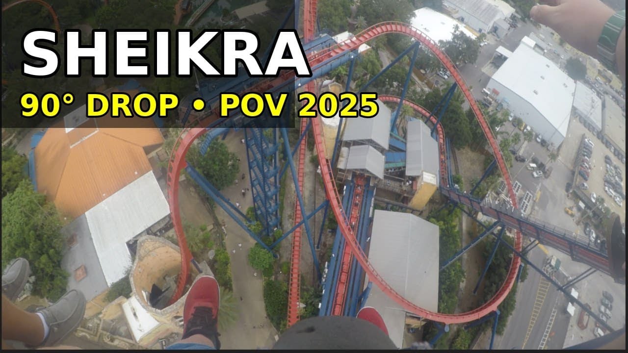 👉 Busch Gardens Tampa – SHEIKRA POV 2025 | Der legendäre 90° Freefall