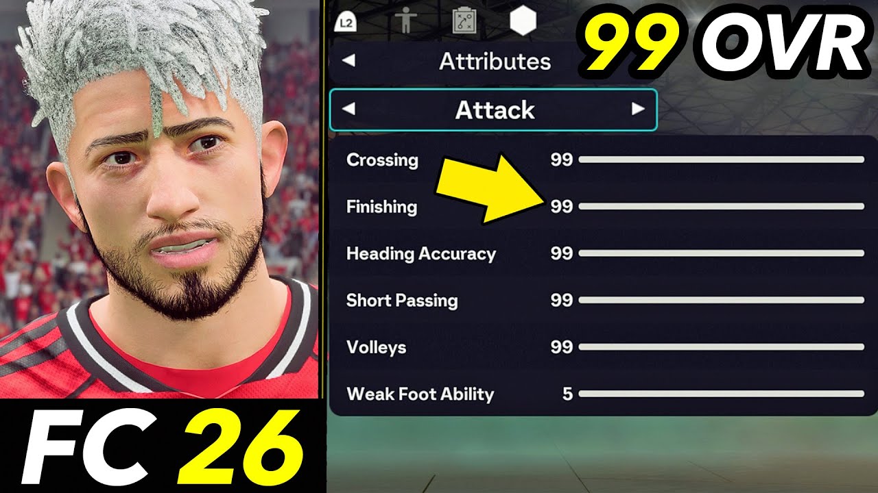 Что происходит, когда вы создаете игрока с общим рейтингом 99 в FC 26? 🤔