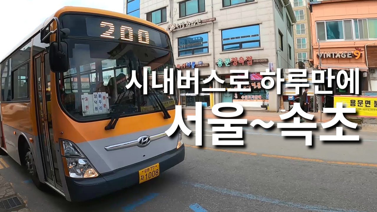 시내버스여행 | 서울부터 속초까지 시내버스로 완주