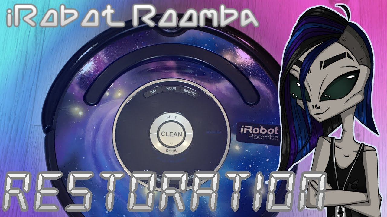 Galaxy Roomba repaint - Restoring an iRobot Roomba 560 for my friend