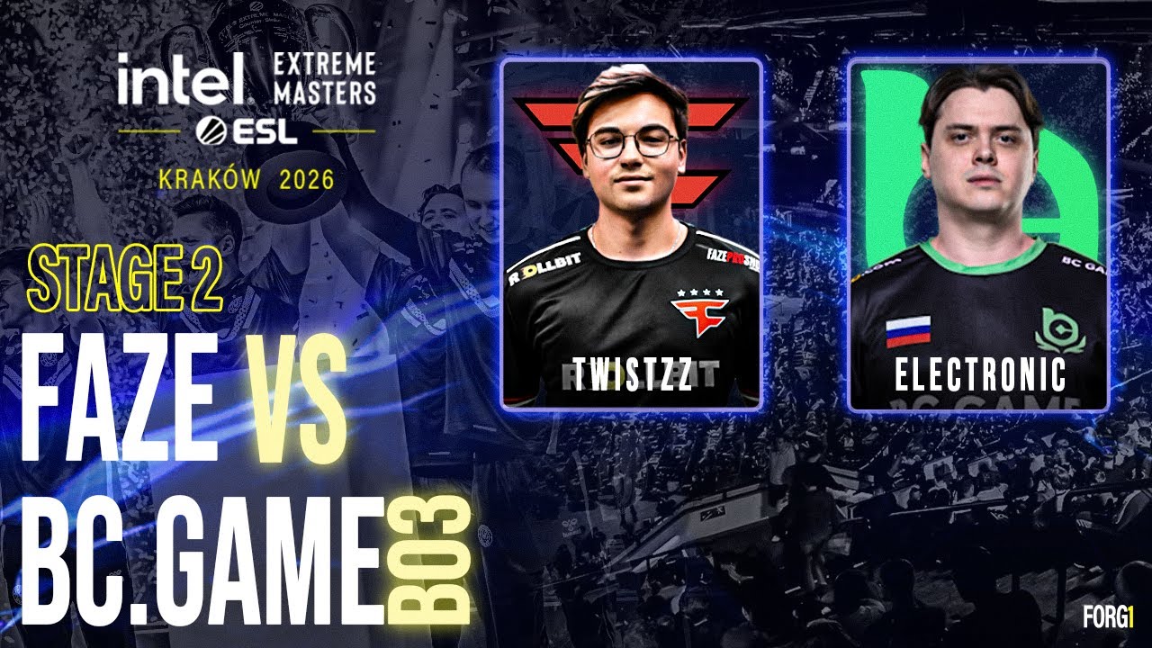FAZE vs BC.GAME || IEM Krakow 2026 || STAGE 2 || BO3 || HIGHLIGHTS