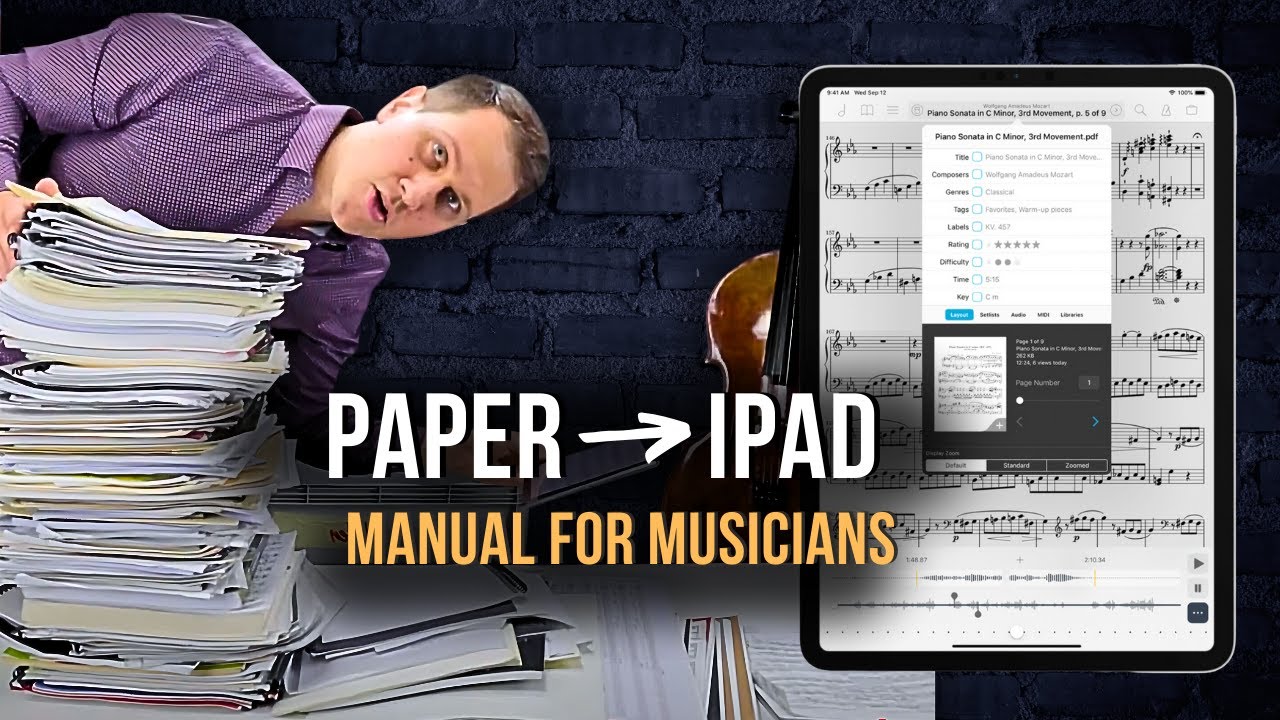 SHEET MUSIC on your IPAD | How to use an iPad for reading sheet music | Forscore