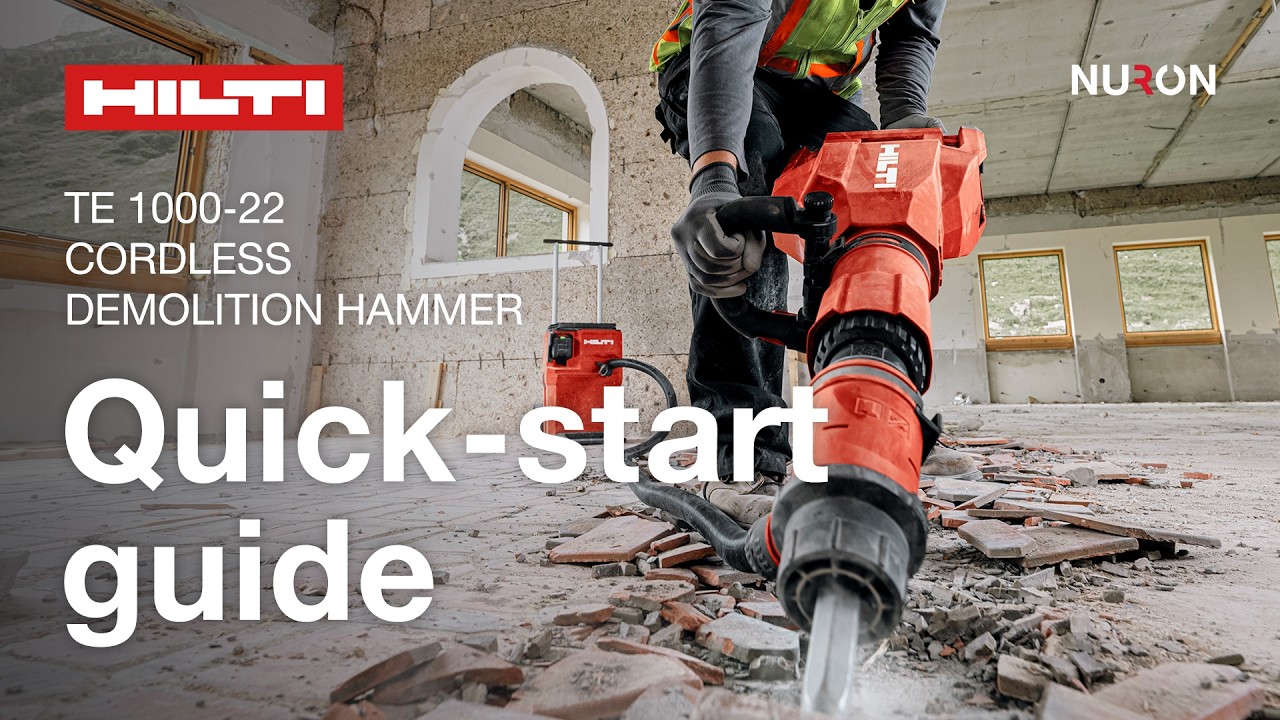 Hilti Nuron TE 1000-22 Cordless Demolition Hammer | Quick-start guide