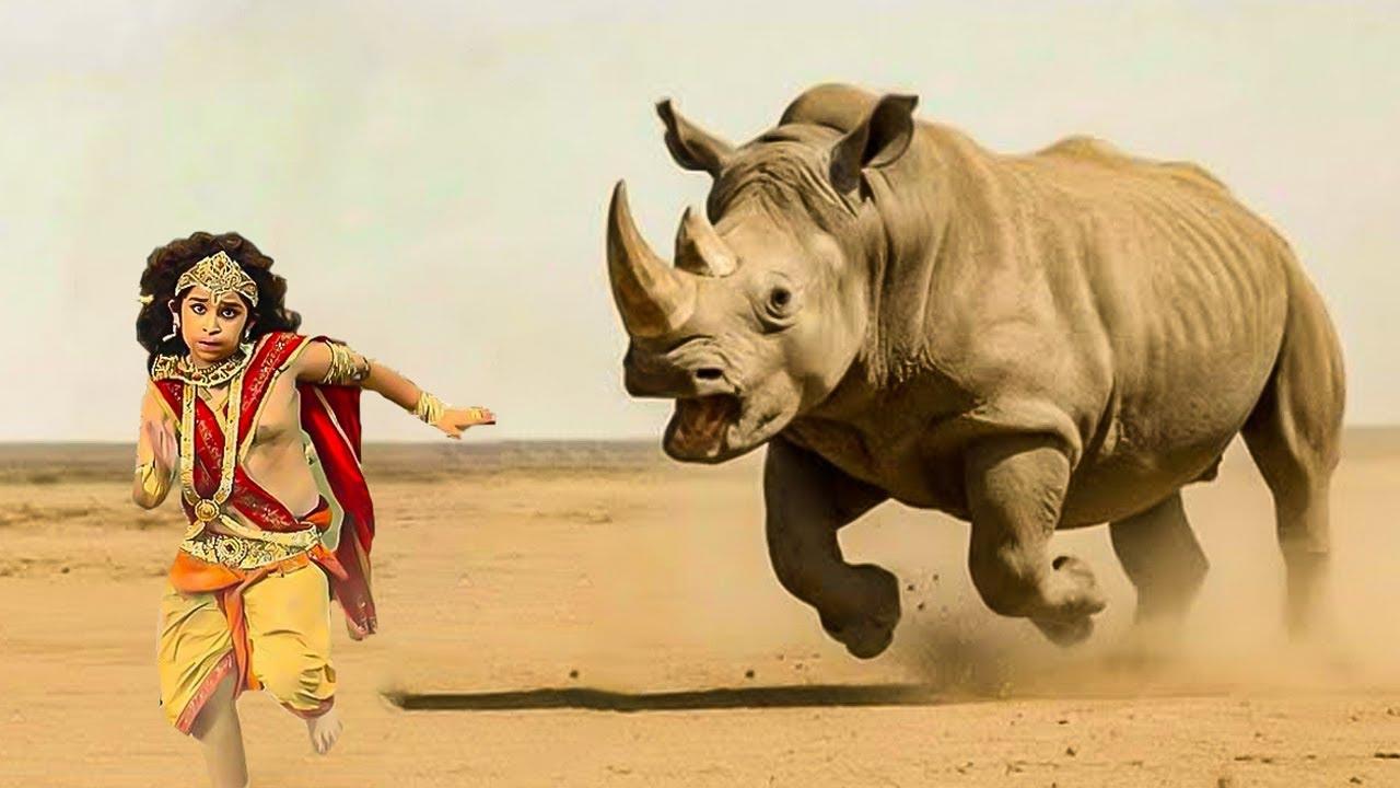 मायावी गेंडे से कैसे बचेंगे बाल हनुमान ? | Mahabali Hanuman |#mahabalihanuman