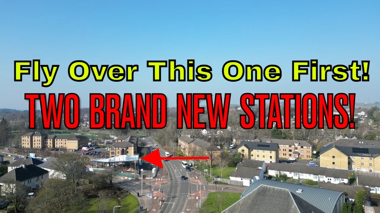 Electrifying Drone Views! New Hairmyres EK Rail Works March'25: 2nd Video! Footballer game too :-)