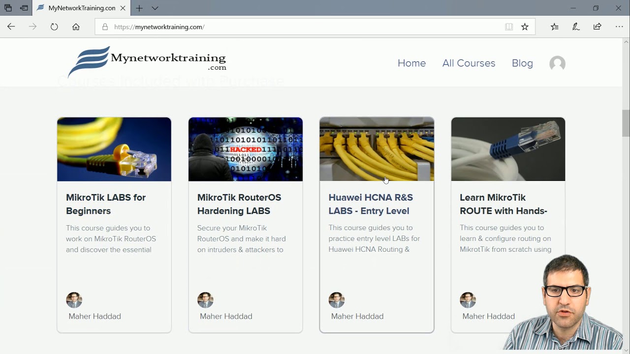 Cisco, MikroTik, Ubiquiti, Huawei & LigoWave  Online courses on Mynetworktraining.com
