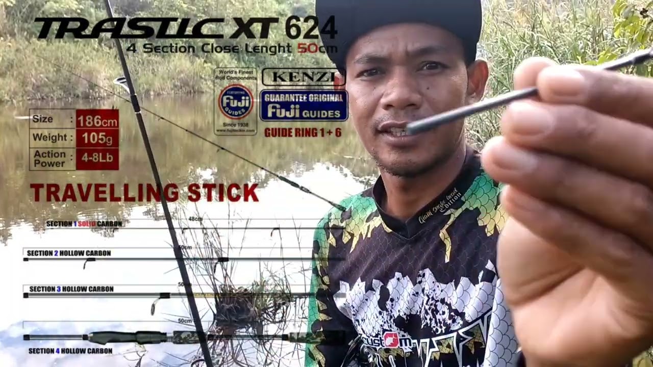 ROD TRASTIC XT_TRAVELLING STICK🔴CASTING GABUS 451 @sisitwal