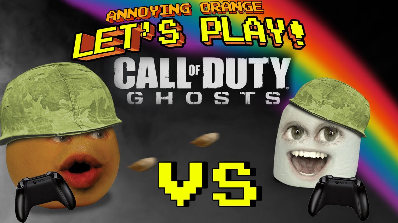 Annoying Orange Let's Play Call Of Duty Ghosts #2: Marshmallow Fight!