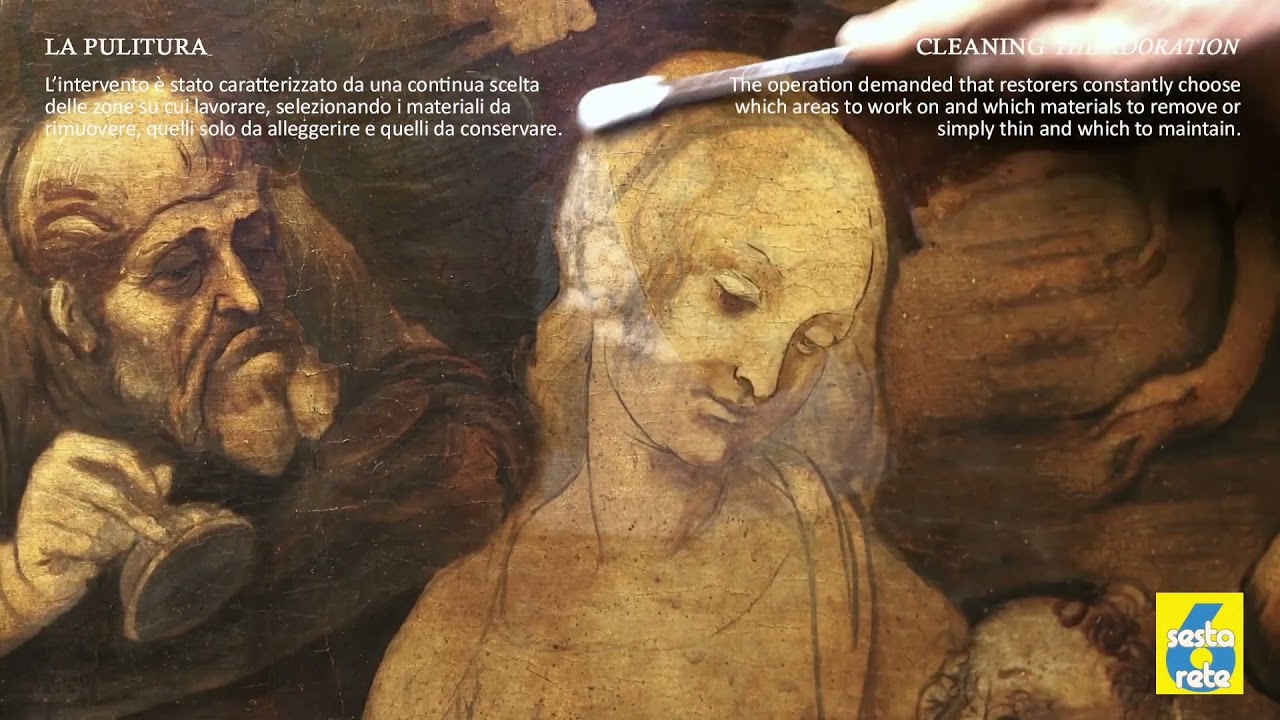 zoom arte  firenze Il restauro dell' Adorazione dei Magi di Leonardo da Vinci