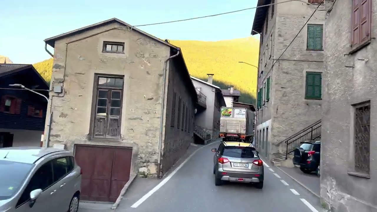 4K HDR Daily Truck Route: Bormio to Livigno - Following a Truck Through the Alps