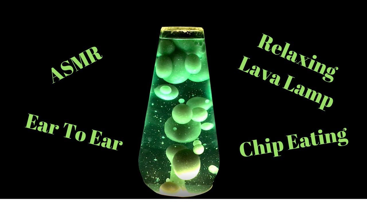 ASMR Relaxing Lava Lamp~Chip Eating~Ear To Ear~No Talking