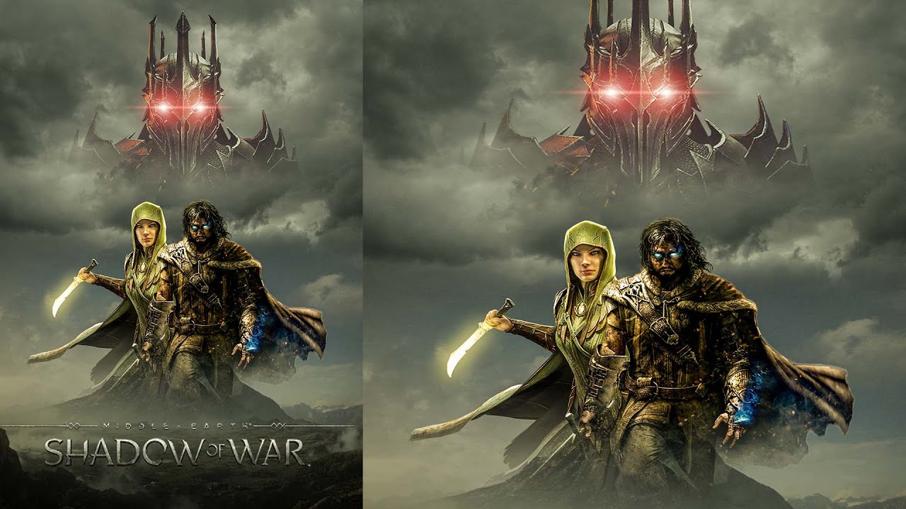 Shadow of War Gaming Poster - Photoshop Tutorial!