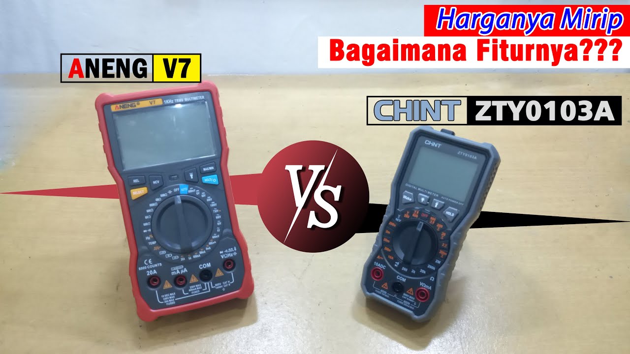 Seberapa Jauh Perbedaannya || Multimeter Digital Aneng V7 vs Chint ZTY0103A