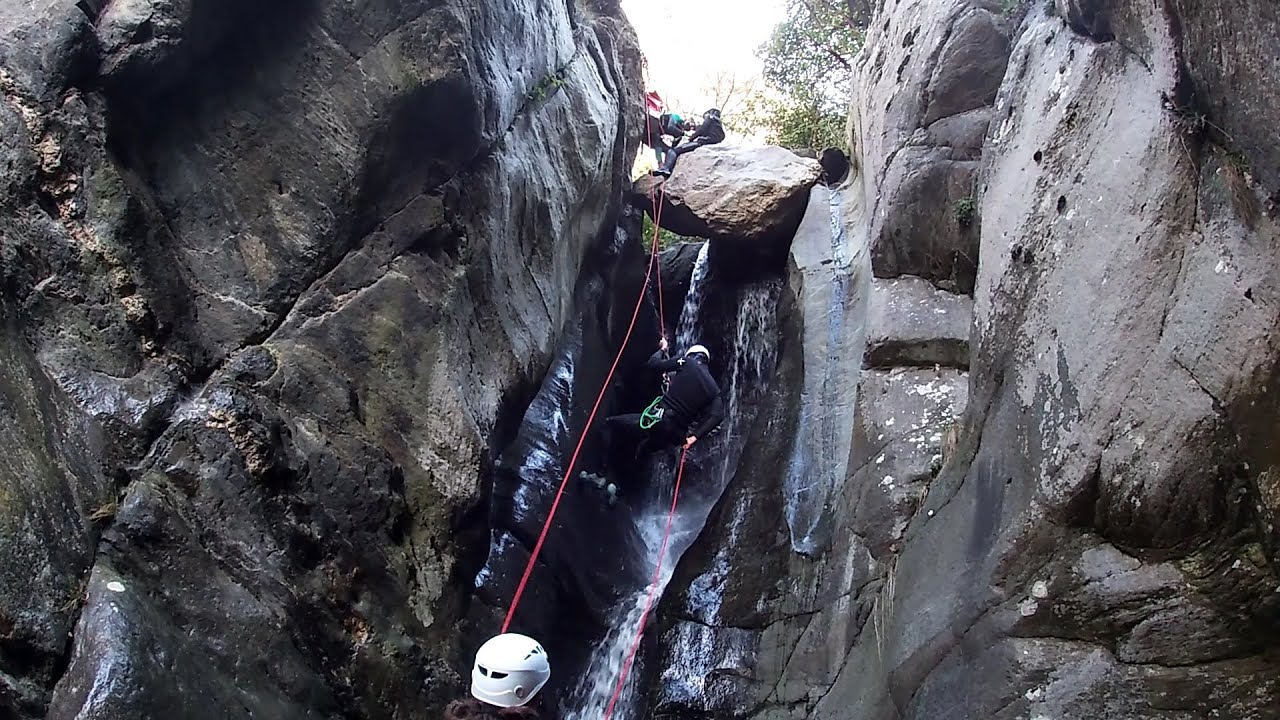 Barranquísmo en Barranco Estarón Inferior, Cataluña