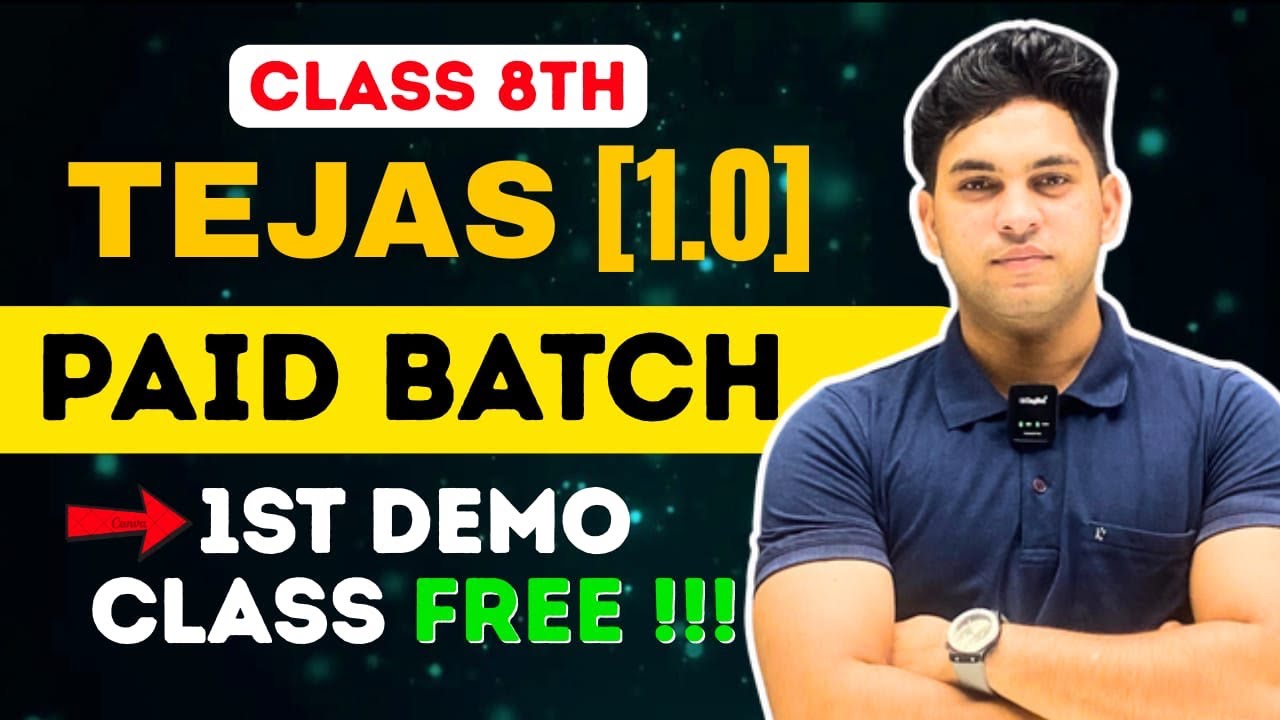 TEJAS BATCH FIRST PAID CLASS 🥳 | CLASS :- 9TH | CM SHRI SCHOOL | BY VIVEK SIR 