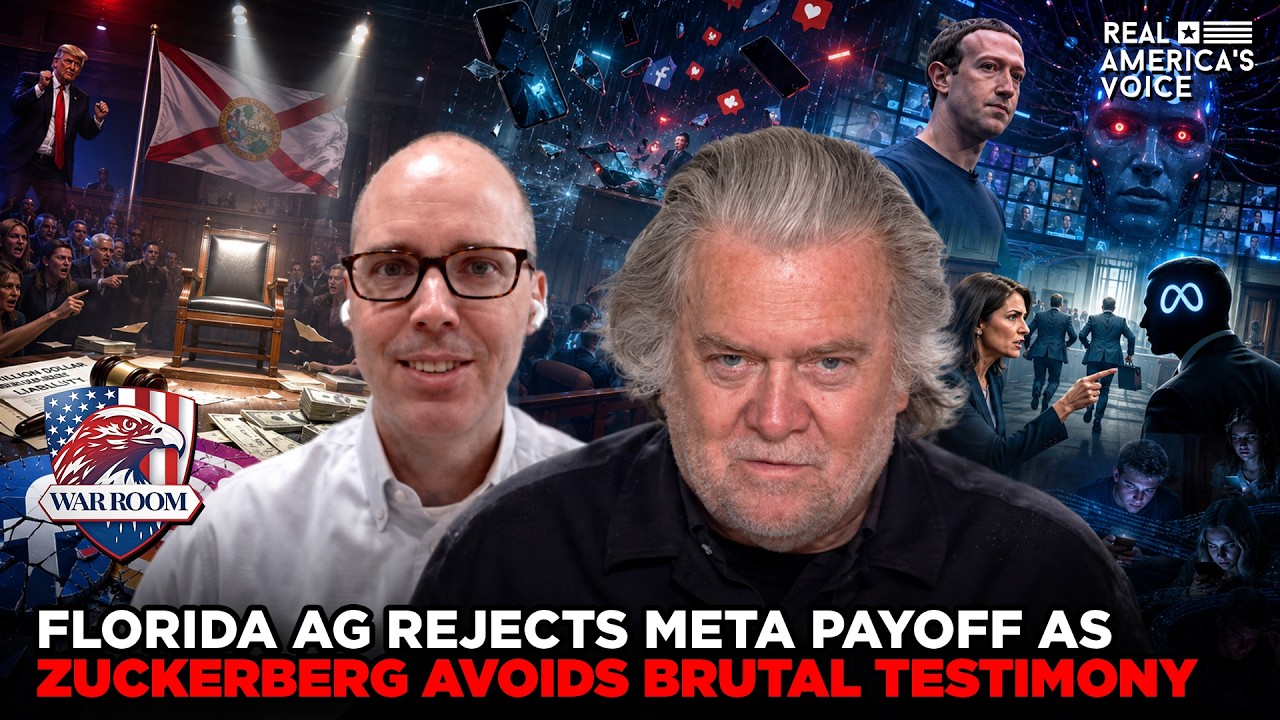 FLORIDA AG REJECTS META PAYOFF AS ZUCKERBERG AVOIDS BRUTAL TESTIMONY | WAR ROOM W STEVE BANNON