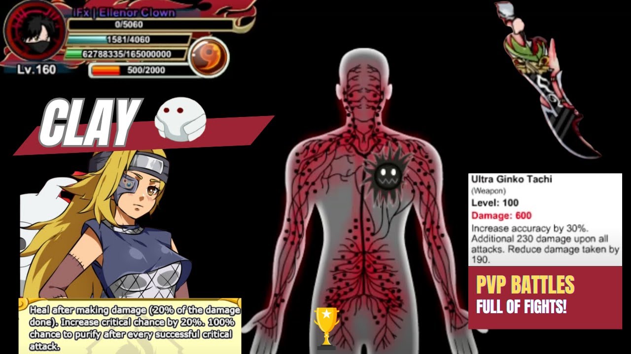 Shinobi Warfare PVP : Clay Damage + Ultra Ginko Tachi! Go to Page 1 PVP! Full of Fights!