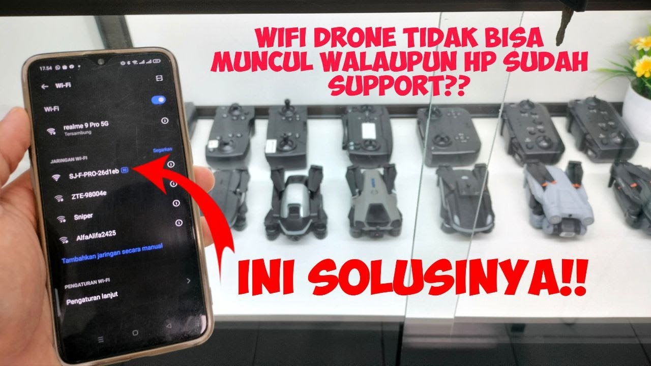 PEMULA WAJIB NONTON‼️ Cara Menghubungkan Wifi Drone 5Ghz ke Smartphone Android