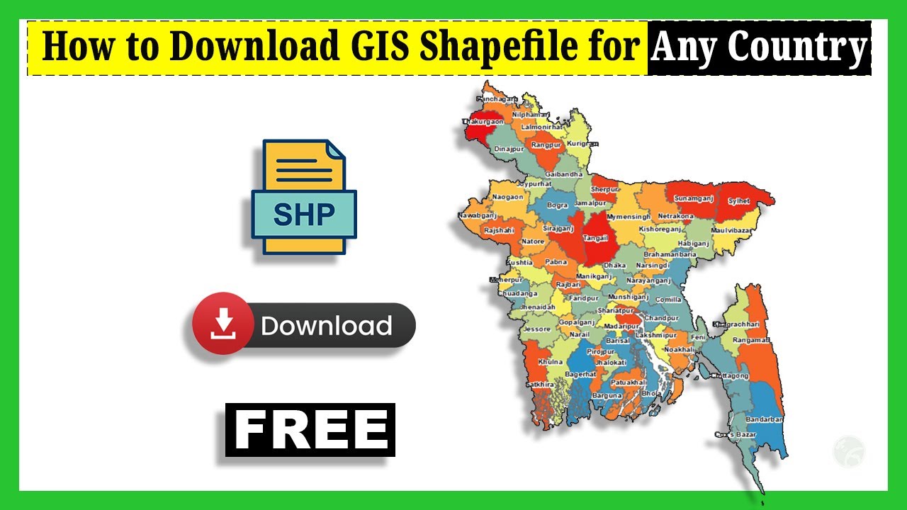 Download GIS Shapefiles for Any Country Free | Step-by-Step Tutorial