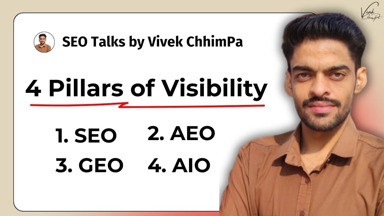 SEO vs AIO vs GEO vs AEO - What's the Difference | Learn SEO from Scratch by Vivek ChhimPa