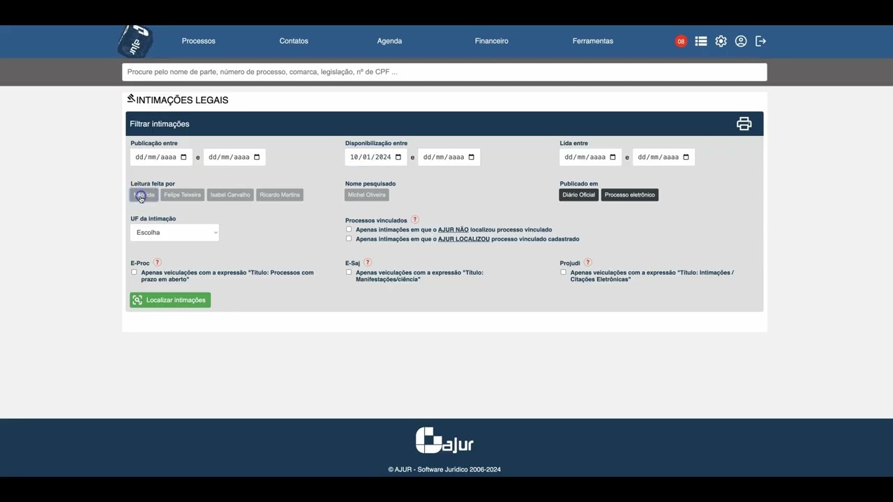 AJUR: A Plataforma Completa para Gest&atilde;o Jur&iacute;dica Eficiente