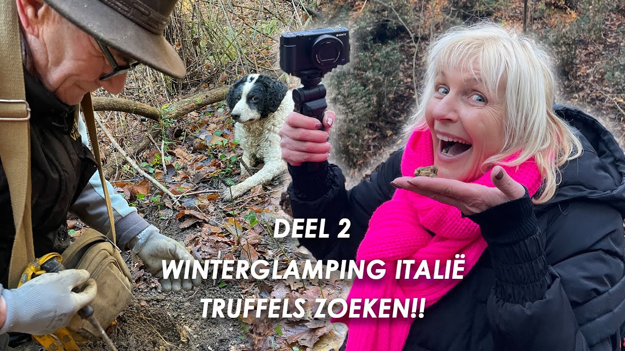 Deel 2 Winterglamping Italië. Truffels zoeken!! #Vlog 145